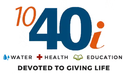 1040i: water, health, education. Devoted to giving life.