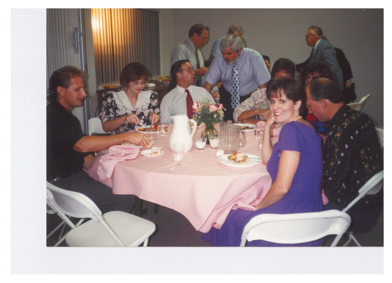 A second New Hope adult Bible study in the pre-Barn classroom, late 1990s or early 2000s