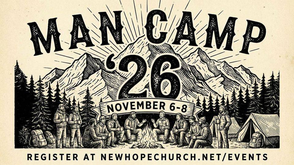 Man Camp at Calvin Crest promotional graphic