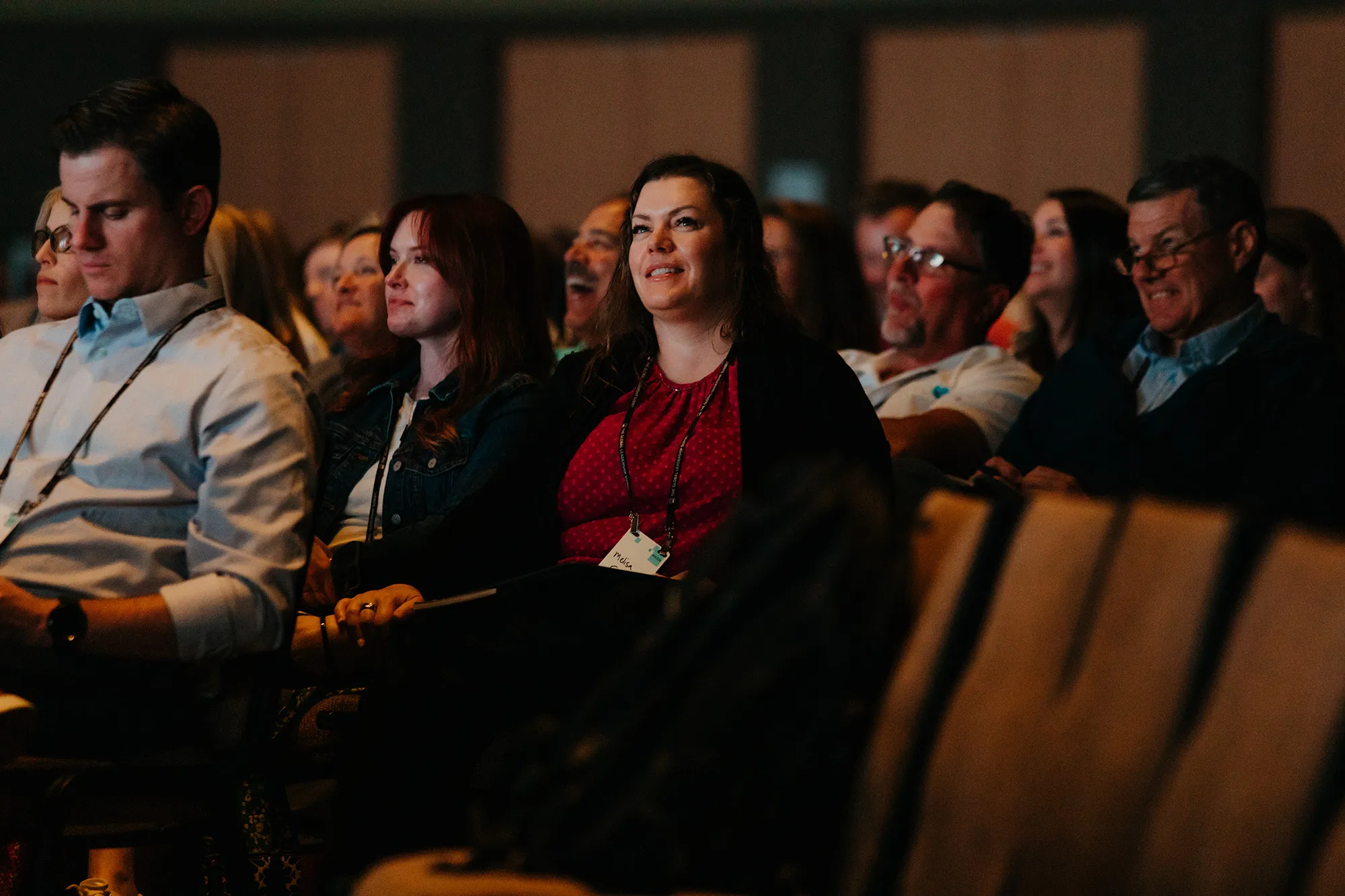 Global Leadership Summit attendees engaged and networking in Clovis