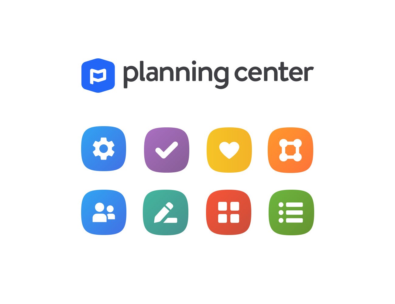 Planning Center app icons and logo