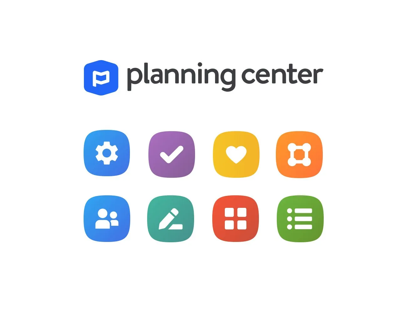 Planning Center app icons and logo