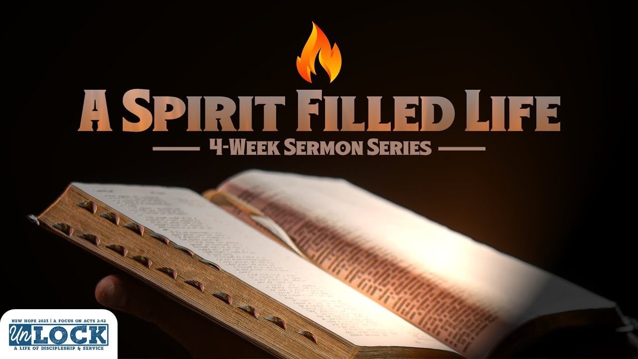 A Spirit Filled Life 2023 sermon series artwork at New Hope Community Church