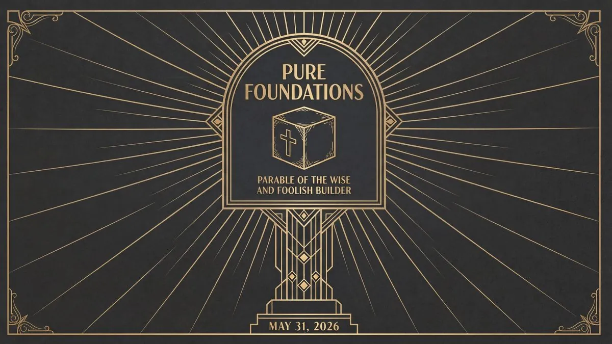 Pure Foundations: Parable of the Wise and Foolish Builders