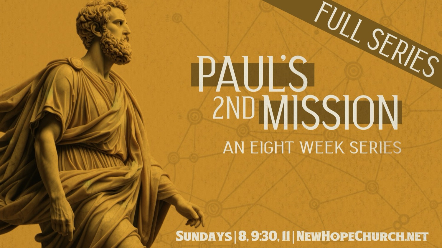Paul's Second Mission 2024 sermon series artwork at New Hope Community Church