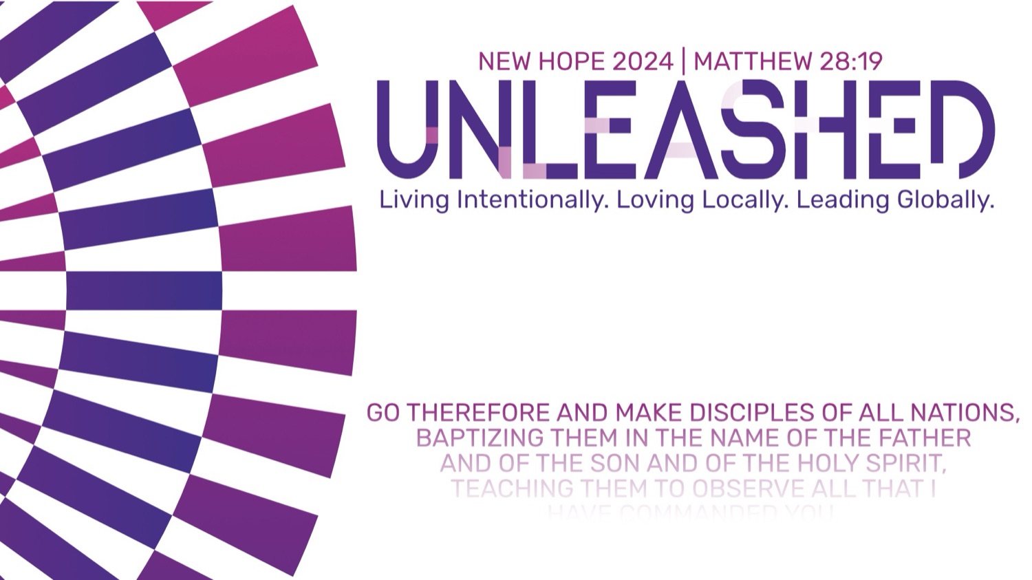 Unleashed 2024 sermon series artwork at New Hope Community Church