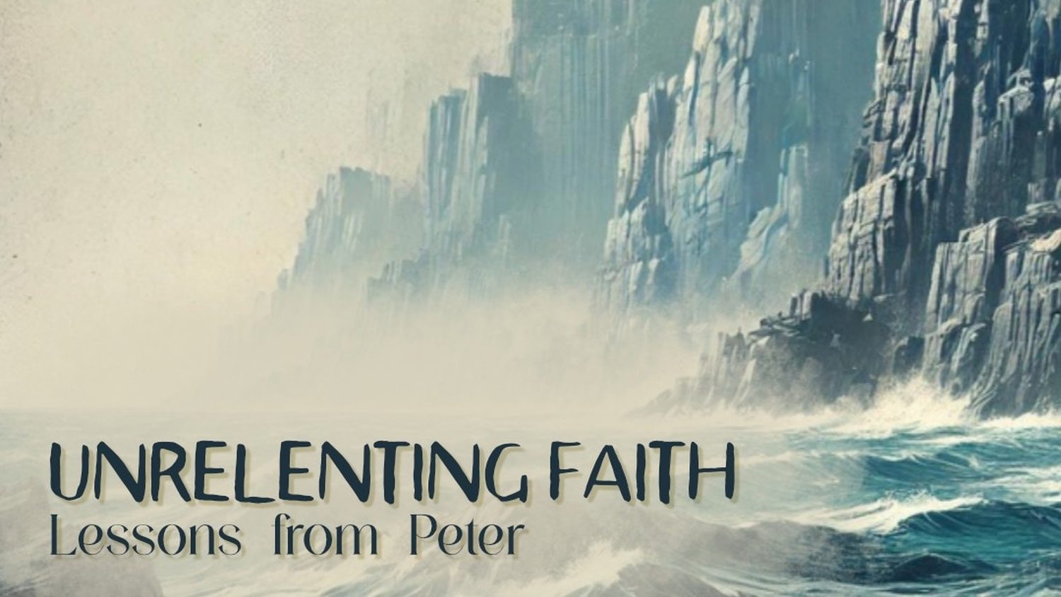 Unrelenting Faith 2024 sermon series artwork at New Hope Community Church