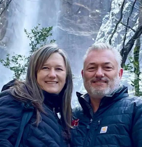 Mark Addis and his wife Jennifer